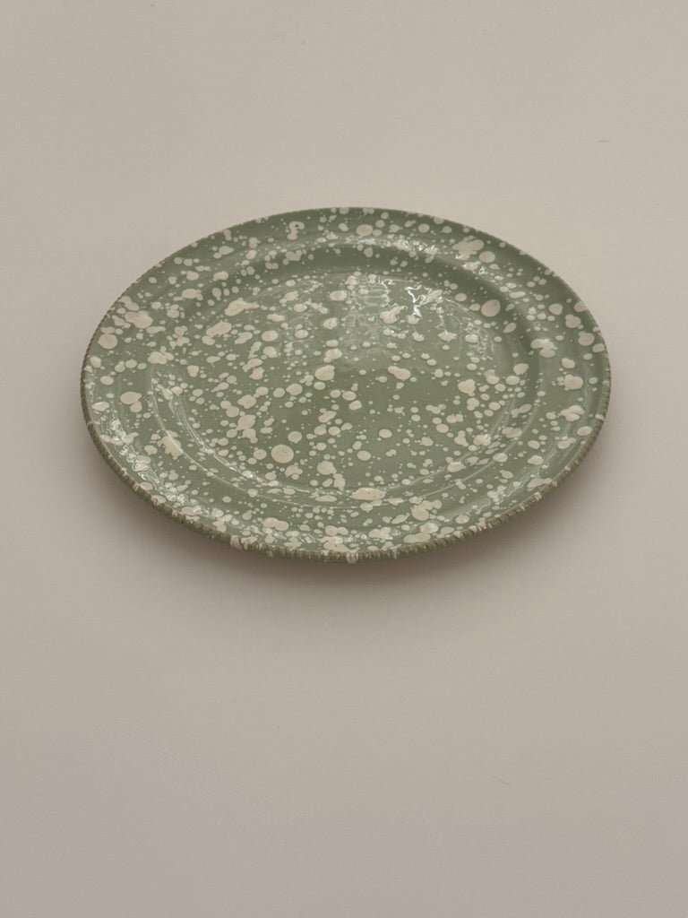 Large dinner plate in splatter