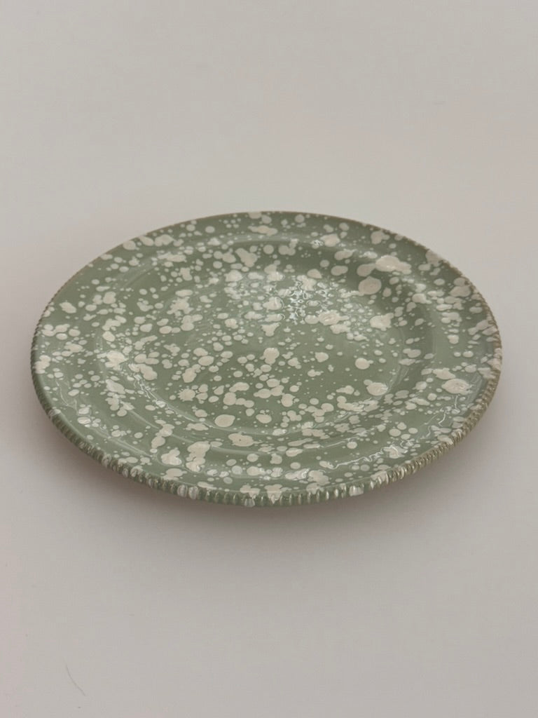 Large dinner plate in splatter